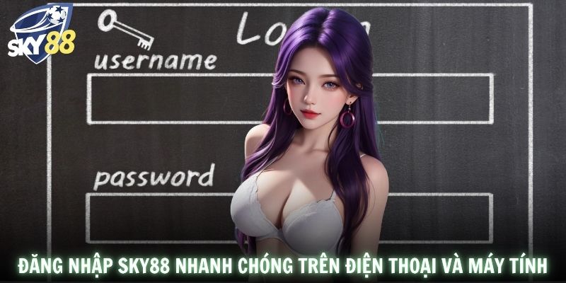 Đăng nhập SKY88 nhanh chóng trên điện thoại và máy tính